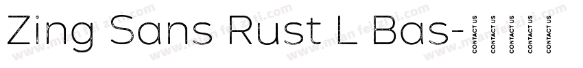 Zing Sans Rust L Bas字体转换